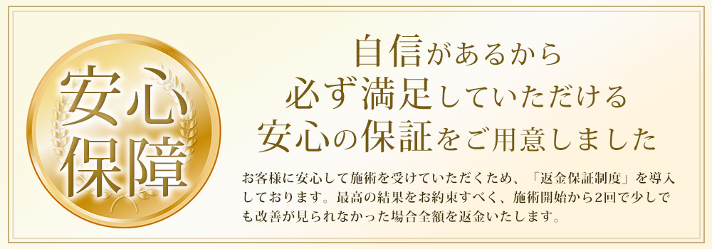 安心返金保証