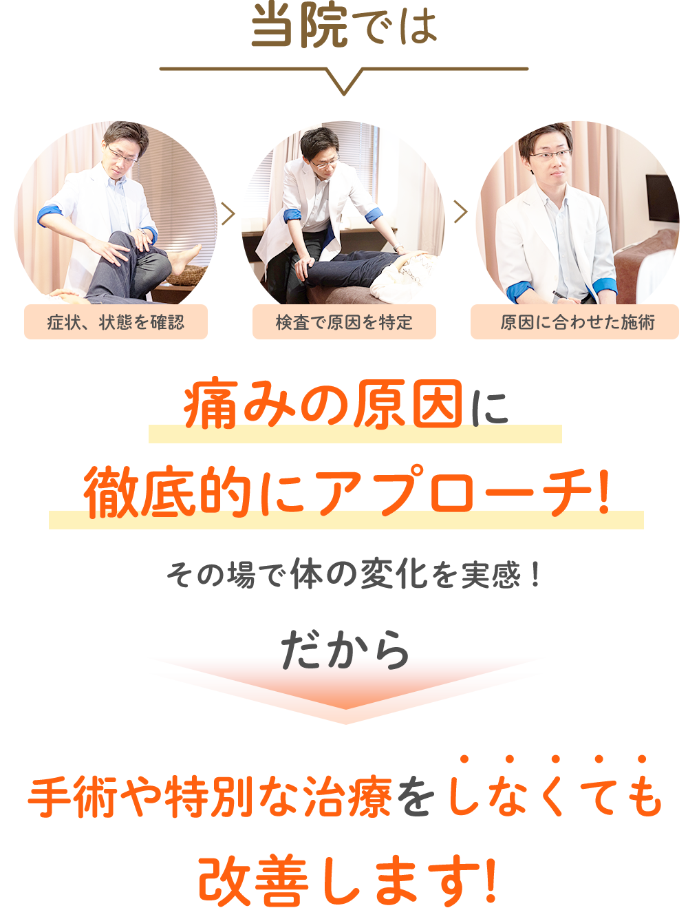 笑顔で患者様を迎える朝倉鍼灸整骨院のスタッフ