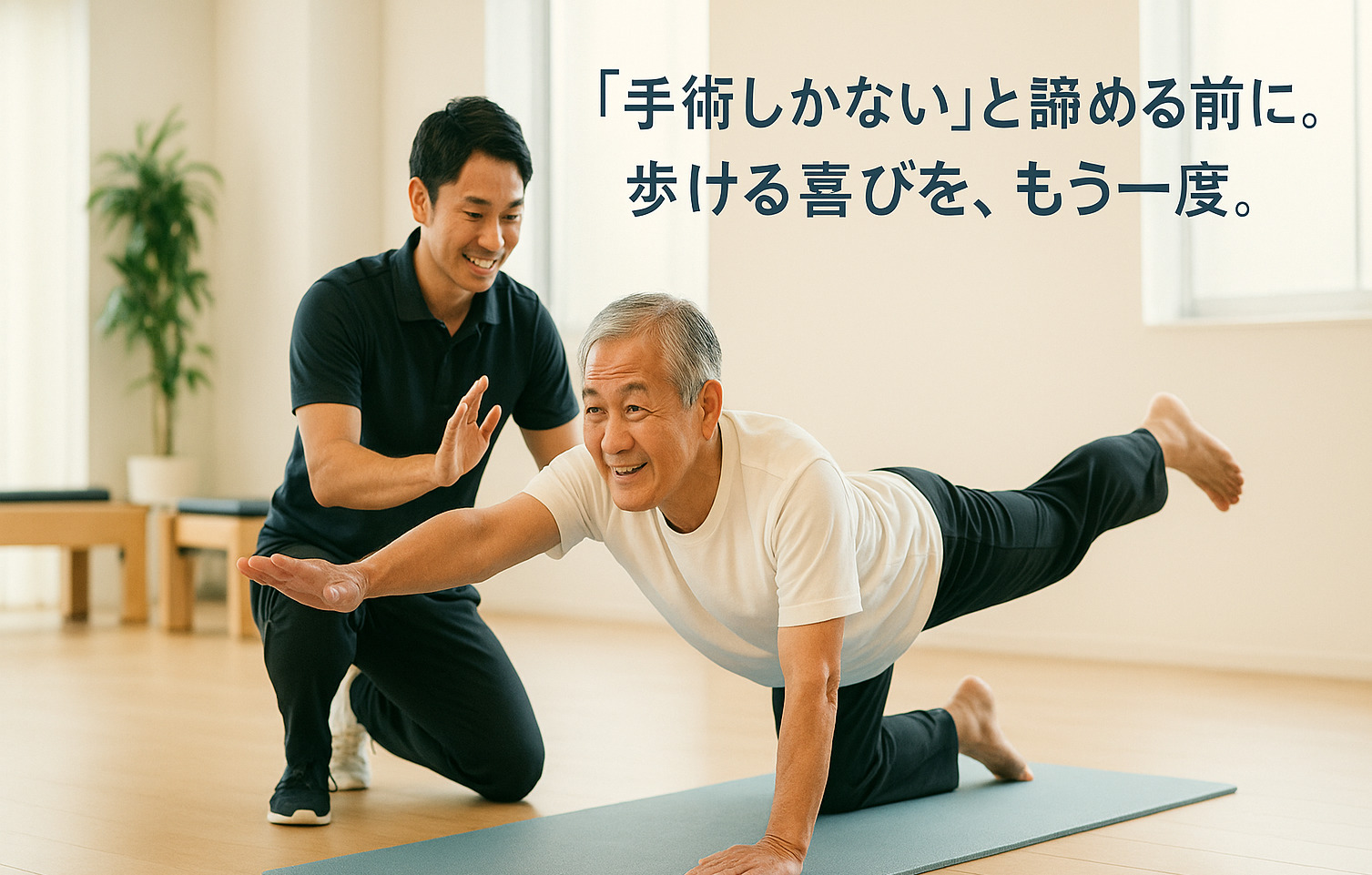 宇和島市で脊柱管狭窄症をパーソナルトレーニングで歩行改善